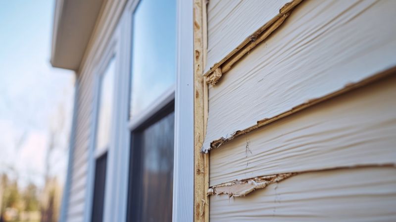Inspected Siding for Damage